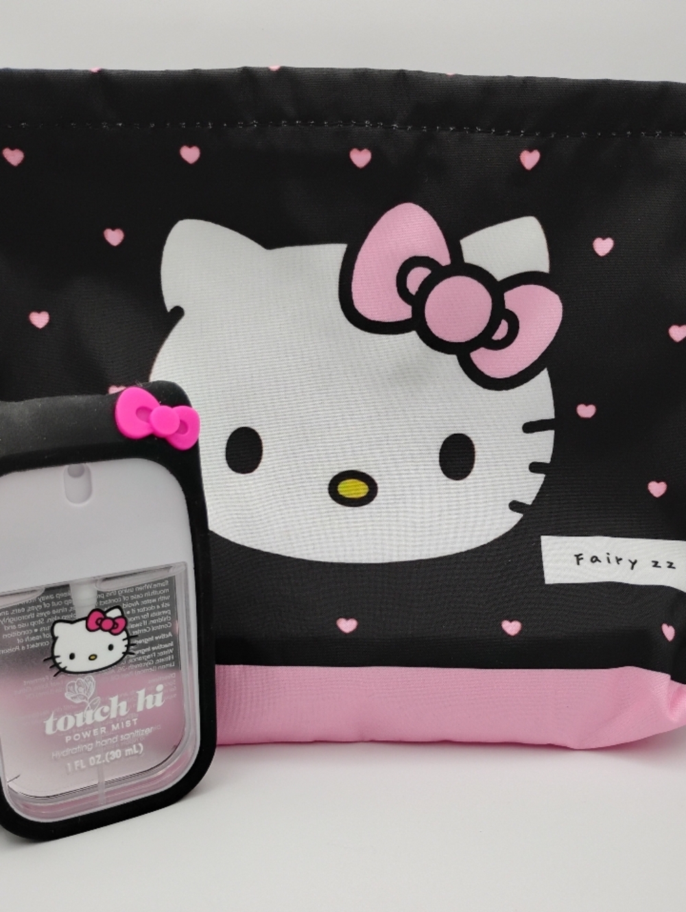 Hello Kitty Adorable XL Pouch & Hello Kitty Hand Sanitizer